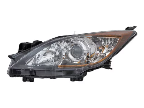 Mazda 3 2009.04.01-2011.10.31 Fényszóró H11/HB3 bal, fekete házas (motoros állítás, motor nélkül) TYC (1FZ4)