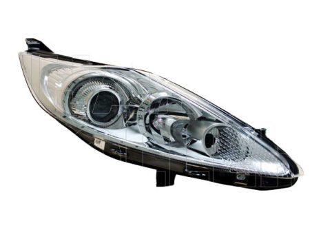 Ford Fiesta 2008.10.01-2013.01.31 Fényszóró H7/H1 jobb, króm házas projector (motorral) TYC (0UCA)