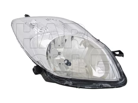 Toyota Yaris 2009.01.01-2011.10.15 Fényszóró H4 jobb króm házas V-tip. (motoros állítás, motor nélkül) TYC (0UK8)