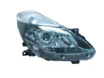   Renault Clio (Clio III) 2009.01.01-2012.10.31 Fényszóró H1/2H7 jobb fekete házas (motoros állítás, motor nélkül) TYC (0319)