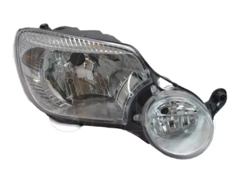 Skoda Yeti 2009.11.01-2013.08 fényszóró H4 jobb (motorral) "Yeti" logo nélk.TYC (01WX)