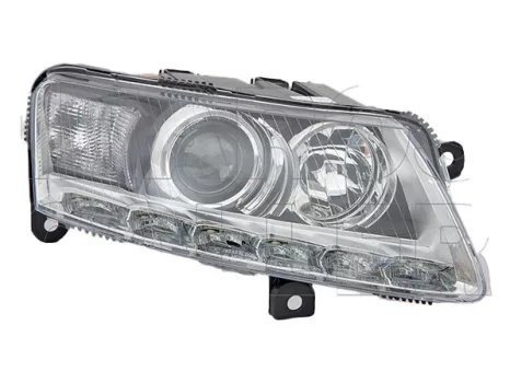 Audi A6 2008.10.01-2011.03.31 Fényszóró D3S/H7 jobb LED XENON (motorral) TYC (0493)