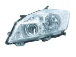   Toyota Auris 2010.03.01-2012.08.31 fényszóró H11/HB3 bal króm házas Valeo-tip(motoros állítás, motor nélkül) TYC (04F8)