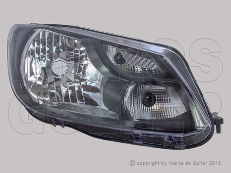 VW Caddy III 2010.01.01-2015.05.30 Fényszóró H4 jobb + nappali fény 13.5- (motorral) TYC (19W1)