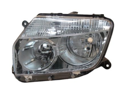 Dacia Duster 2010.02.01-2013.05.31 fényszóró H7/H1 bal, króm házas (bel.áll. is.) TYC (02H7)