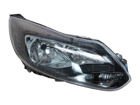 Ford Focus 2011.03.01-2014.09.31 Fényszóró H1/H7 jobb fekete házas (motorral) TYC (04JS)