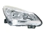   Opel Corsa D 2011.03.01-2014.08.31 fényszóró H7/H1+nappalifény jobb, króm házas (motorral) TYC (00X6)