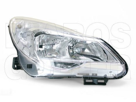 Opel Corsa D 2011.03.01-2014.08.31 FSZ H7/H1+nappalifény jobb, króm h. (motorral) TYC (00X6)