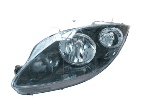 Seat Altea 2009.04.01- fényszóró H7/H1 bal fekete házas (motoros állítás, motor nélkül) TYC (0780)