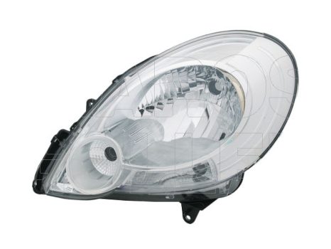 Renault Kangoo 2008.02.01-2013.06.30 Fényszóró H4 bal króm házas (motorral) TYC (0S11)