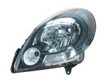   Renault Kangoo 2008.02.01-2013.06.30 fényszóró H4 bal fekete házas (motoros állítás, motor nélkül) TYC  (07RC)