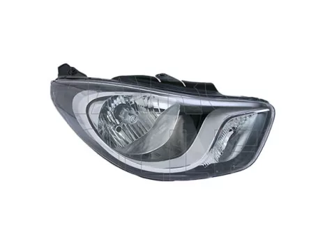 Hyundai I10 2008.05.01-2013.10.31 Fényszóró H4 jobb fekete házas 10.11- (motorral) TYC (01W3)