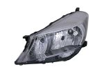   Toyota Yaris 2011.10.15-2014.06.30 Fényszóró H4 bal króm házas (motoros állítás, motor nélkül) TYC (142P)