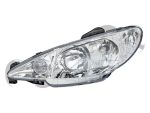   Peugeot 206 1998.09.01-2007.07.31 Fényszóró H7/H1 bal 05.12-től (motoros állítás, motor nélkül) TYC (0WFB)