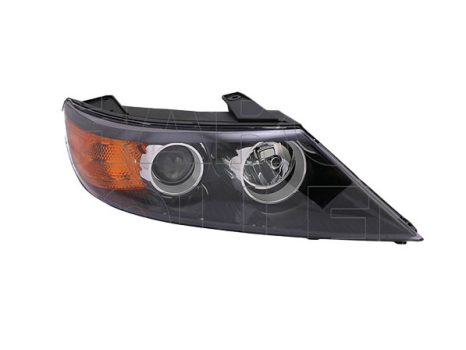 Kia Sorento 2009.12.01- Fényszóró H7/H1 jobb, 12.9-ig (motoros állítás, motor nélkül) TYC (145E)