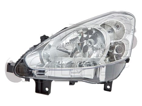 Peugeot Partner Tepee 2012.04.01- fényszóró H4 bal 15.5-ig (motorral) TYC (17DG)