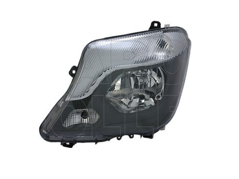 Mercedes Sprinter 2013.09.08-2018.05.30 fényszóró 2H7 bal fekete házas nappali fény.(motorral) TYC (124X)