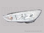   Ford Focus 2014.10.01-2018.04.09 fényszóró H1/H7 bal króm házas (motorral) TYC (1G0K)