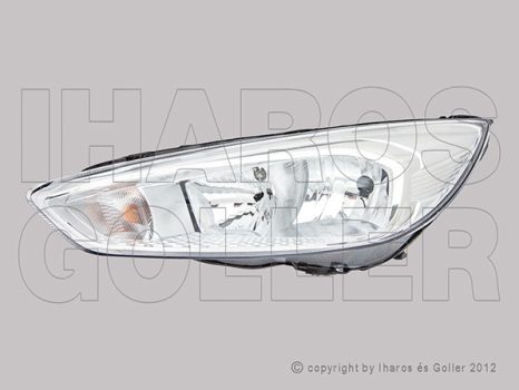 Ford Focus 2014.10.01-2018.04.09 fényszóró H1/H7 bal króm házas (motorral) TYC (1G0K)