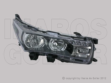 Toyota Corolla (E16/17) 2013.07.01-2019.02.01 Fényszóró HB3/H11+LED jobb (motorral) -16 TYC (185H)