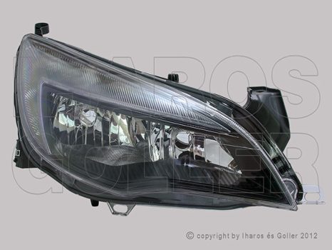 Opel Astra J/2 2012.09.01-2015.05.30 Fényszóró 2H7 jobb fekete h.+LED (motorral) TYC  (1BEM)