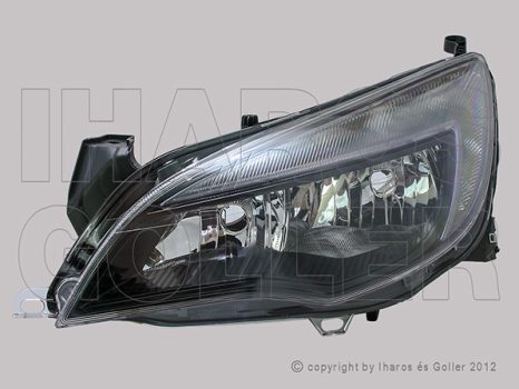 Opel Astra J/2 2012.09.01-2015.05.30 Fényszóró 2H7 bal fekete h.+LED (motorral) TYC (1BEX)