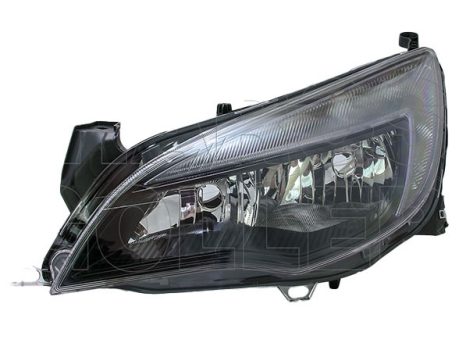 Opel Astra J/2 2012.09.01-2015.05.30 Fényszóró 2H7 bal fekete házas+LED (motorral) TYC (1BEX)