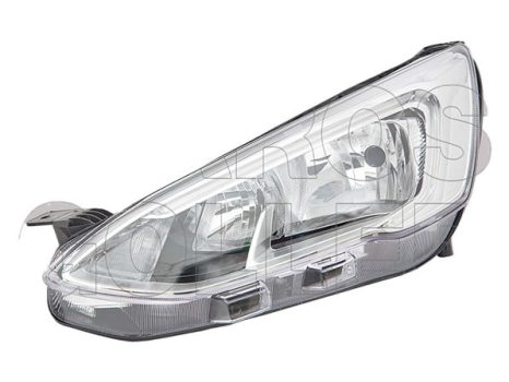 Ford Focus 2018.04.10- Fényszóró H1/H7+LED bal, króm házas (motorral) TYC (1KUI)