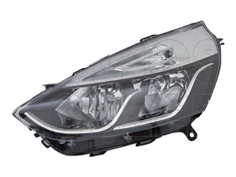 Renault Clio (Clio IV) 2016.01.01-2019.09.20 Fényszóró H1/H7 bal króm házas(motorral) TYC (1LJU)