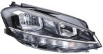   VW Golf VII/2 2016.11.01-2019.11.01 Fényszóró H7/H9+LED jobb (motorral) TYC (23F0)