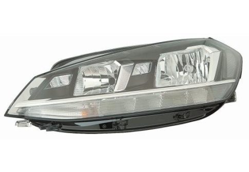VW Golf VII/2 2016.11.01-2019.11.01 Fényszóró H7/H9+LED bal (motorral) TYC (23EZ)