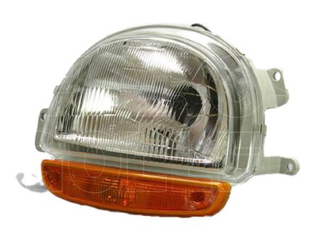 Renault Twingo 1993.05.01-1998.08.31 Fényszóró H4 sárga villogóval bal TYC (0H0R)