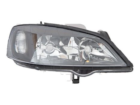 Opel Astra G 1997.09.01-2003.08.31 Fényszóró H7/HB3 jobb (full fekete design) TYC (1E11)