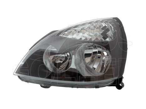 Renault Clio (Clio II) 2001.06.01-2005.09.30 Fényszóró H7/H1 bal fekete házas (motoros állítás, motor nélkül) TYC (0HC9)