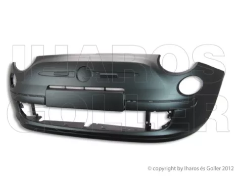 Fiat 500 2007.07.01-2015.06.30 Első lökhárító alapozott, díszléc lyukkal (08MA) Fiat 500 2007.07.01-2015.06.30 Első lökhárító alapozott, díszléc lyukkal (08MA)