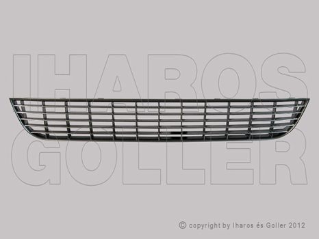 Fiat Grande Punto 2005.10.01-2009.11.30 Rács első lökhárítóba közép ezüstszürke 08.6-tól (1A4M)