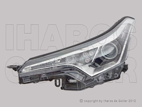 Toyota C-HR 2016.09.01- Fényszóró HIR2/LED bal (motoros) DEPO (1F3V)