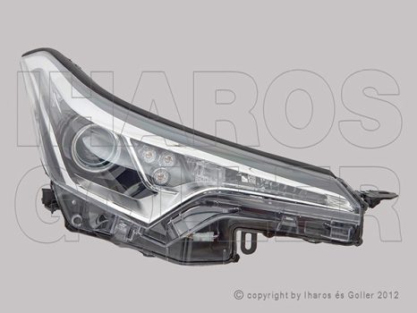 Toyota C-HR 2016.09.01- Fényszóró HIR2/LED jobb (motoros) DEPO (1F3W)