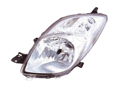 Toyota Yaris 2006.01.01-2008.12.31 Fényszóró H4 bal (motoros állítás, motor nélkül) DEPO (0TAX)
