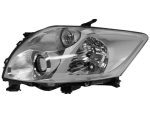   Toyota Auris 2007.03.01-2010.02.28 fényszóró H11/HB3 bal króm házas, V-tip. (motoros állítás, motor nélkül) DEPO (0NWM)