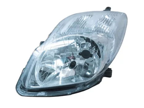 Toyota Yaris 2009.01.01-2011.10.15 Fényszóró H4 bal króm házas V-tip.(motorral) DEPO (0237)