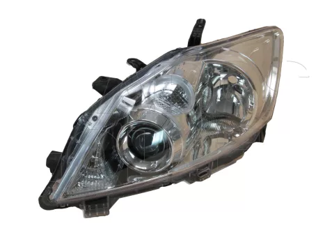 Toyota Auris 2010.03.01-2012.08.31 fényszóró H11/HB3 bal króm házas Valeo-tip(motoros állítás, motor nélkül)DEPO (023B)