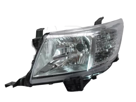 Toyota Hilux 2005.07.01-2015.12.01 fényszóró H4 (fehér villogósárga izzó) bal (motoros állítás, motor nélkül) DEPO (088K)