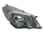   Toyota Yaris 2011.10.15-2014.06.30 fényszóró H4 jobb sötét szürke h.(motoros állítás, motor nélkül) DEPO (0859)