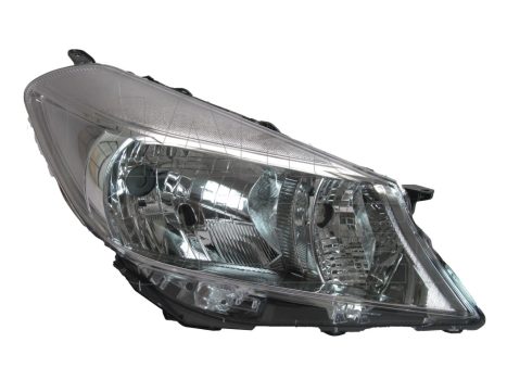 Toyota Yaris 2011.10.15-2014.06.30 fényszóró H4 jobb sötét szürke h.(motoros állítás, motor nélkül) DEPO (0859)