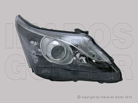 Toyota Avensis 2012.01.21-2015.04.30 Fényszóró H11/H9 jobb LED-es (motoros) DEPO (12WY)