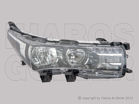 Toyota Corolla (E16/17) 2013.07.01-2019.02.01 Fényszóró HB3/H11+LED jobb (motoros állítás, motor nélkül) -16 DEPO (0WXU)