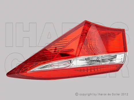 Toyota Corolla (E16/17) 2013.07.01-2019.02.01 Hátsó lámpa üres jobb belső -16 (Sedan) (20MM)