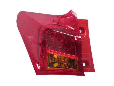 Toyota Auris 2012.09.01-2015.05.01 Hátsó lámpa üres bal külső LED (5 ajtós) (0PW2)