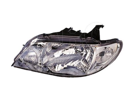 Mazda 323 2001.02.01-2003.12.31 Fényszóró H4 bal, króm házas (motoros állítás, motor nélkül) DEPO  (0KE2)